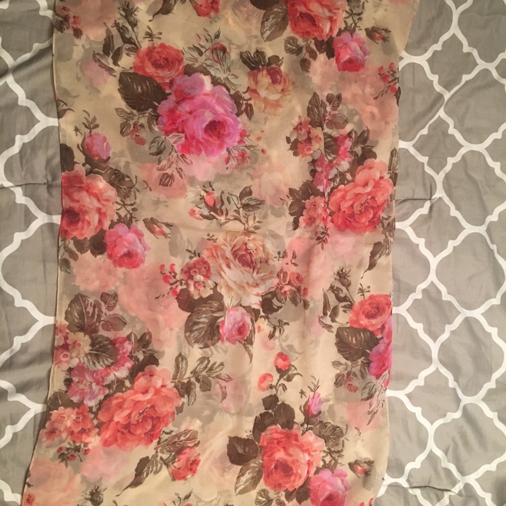 Floral scarf